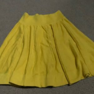 H and m gold skirt